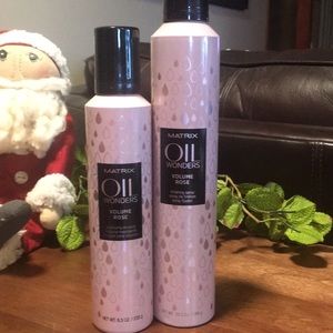 Matrix oil volume mousse and finishing spray